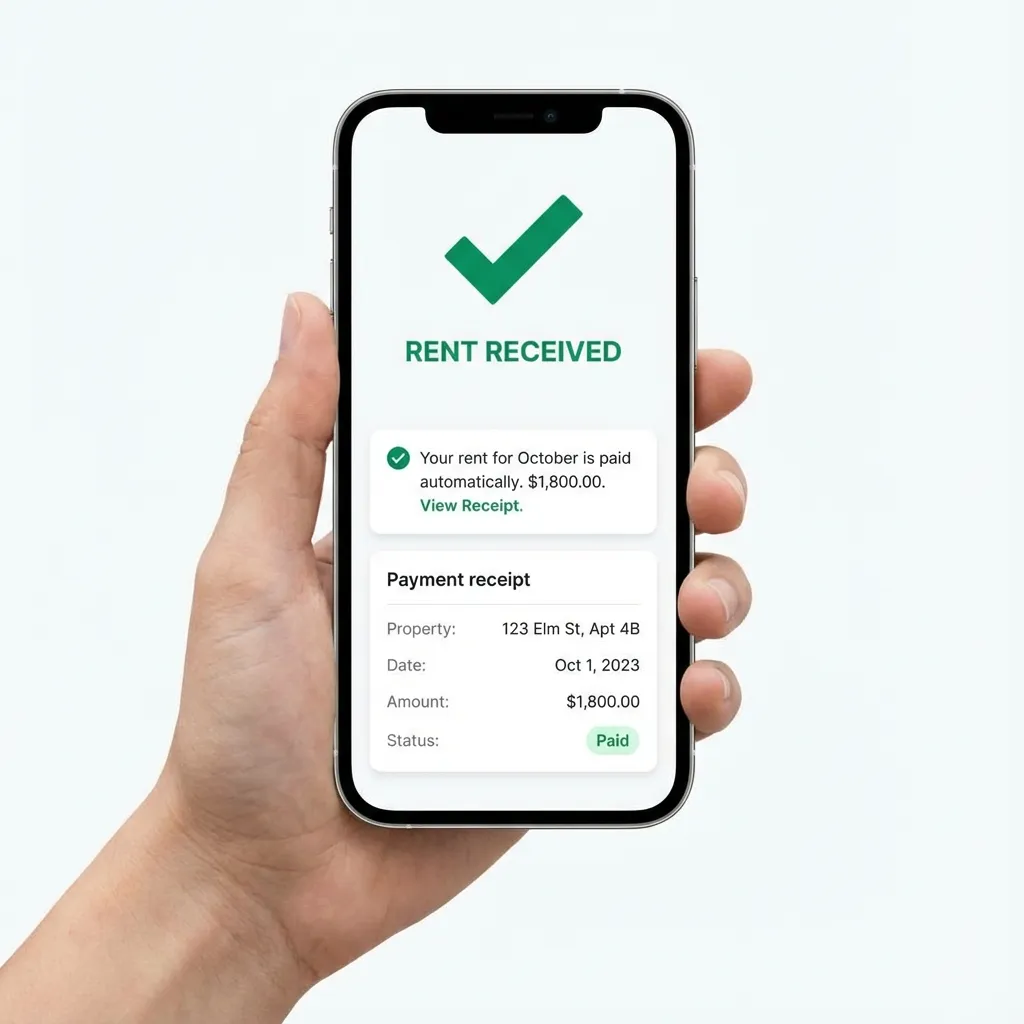 Automated rent collection dashboard